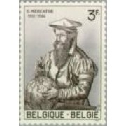 Bélgica - 1213 - 1962 450º Aniv. de Mercator Grabado Lujo