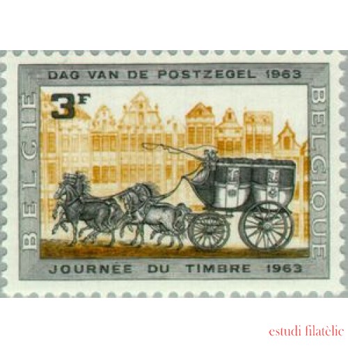 Bélgica - 1249 - 1963 Día del sello Carruaje postal Lujo