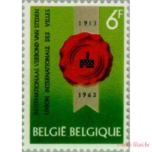 Bélgica - 1254 - 1963 Congreso Unión inter. de ciudades Bruselas Lujo