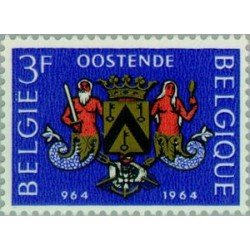 Bélgica - 1285 - 1964 Milenario de la ciudad de Ostende Armas Lujo Bélgica - 1285 - 1964 Milenario de la ciudad de Ostende Armas Lujo