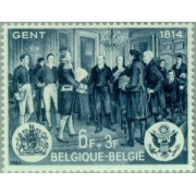 Bélgica - 1286 - 1964 150º Aniv. firma en Grand del tratado de paz EEUU-Gran Bretaña Cuadro Lujo