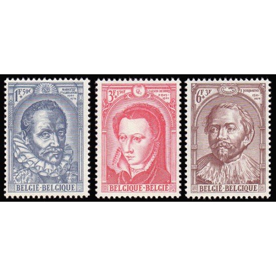 Bélgica - 1287/89 - 1964 125º Aniv. Comunidad evangélica Retratos Lujo
