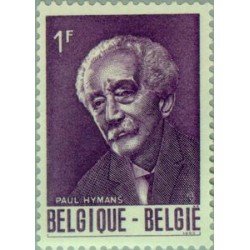 Bélgica - 1321 - 1965 Cent. del ministro Paul Hymans Retrato Lujo Bélgica - 1321 - 1965 Cent. del ministro Paul Hymans Retrato Lujo