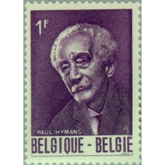 Bélgica - 1321 - 1965 Cent. del ministro Paul Hymans Retrato Lujo