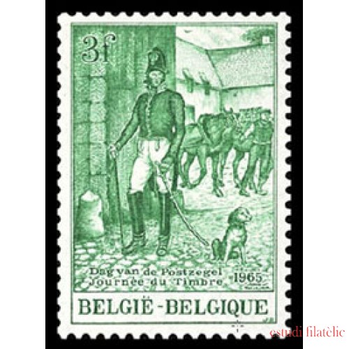 Bélgica - 1328 - 1965 Día del selo Correo a caballo Lujo