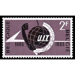 Bélgica - 1333 - 1965 Cent. Unión Internacional de Telecomunicaciones Lujo Bélgica - 1333 - 1965 Cent. Unión Internacional de Telecomunicaciones Lujo
