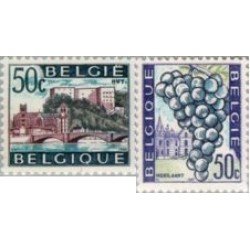 Bélgica - 1352/53 - 1965 Serie turística Lujo Bélgica - 1352/53 - 1965 Serie turística Lujo