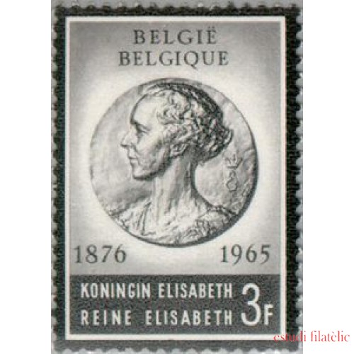 Bélgica - 1359 - 1965 Muerte de la reina Elisabeth Lujo