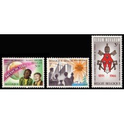 Bélgica - 1360/62 - 1966 75º Aniv. de la enc´clica Rerum Novarum Lujo Bélgica - 1360/62 - 1966 75º Aniv. de la enc´clica Rerum Novarum Lujo