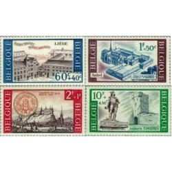 Bélgica - 1385/88 - 1966 Sorteo obras culturales Edificios Monumentos Lujo Bélgica - 1385/88 - 1966 Sorteo obras culturales Edificios Monumentos Lujo