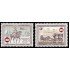 Bélgica  Nº 1395/96  1966  75º Aniv. Fed. filatélicas Carruajes Caballos Lujo