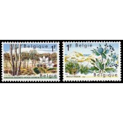 Bélgica - 1408/09 - 1967 Protección de la naturaleza Paisajes Lujo Bélgica - 1408/09 - 1967 Protección de la naturaleza Paisajes Lujo