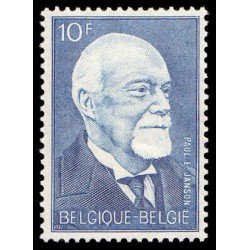 Bélgica - 1414 - 1967 95º Aniv. de Paul-Emile Janson Gravado Lujo Bélgica - 1414 - 1967 95º Aniv. de Paul-Emile Janson Gravado Lujo
