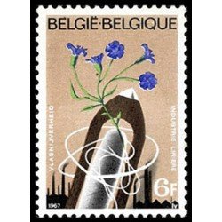 FL3/S Bélgica Nº 1417 1967 Industria del lino Lujo FL3/S Bélgica Nº 1417 1967 Industria del lino Lujo