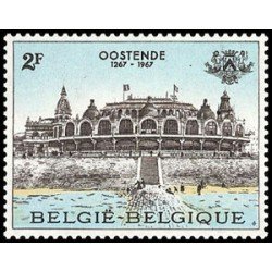 Bélgica - 1418 - 1967 7º Cent. estatuto de Ostende El viejo Kursaal Gravado Lujo Bélgica - 1418 - 1967 7º Cent. estatuto de Ostende El viejo Kursaal Gravado Lujo