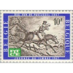 Bélgica 1422 1967 Día de europa y congreso de telecomunicaciones Correo a caballo MNH Bélgica 1422 1967 Día de europa y congreso de telecomunicaciones Correo a caballo MNH