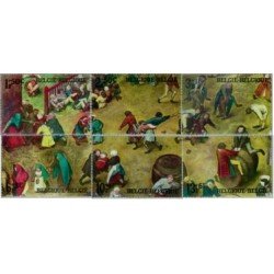 Bélgica - 1437/42 - 1967 Juegos de niños Cuadro de Pierre Breughel Lujo Bélgica - 1437/42 - 1967 Juegos de niños Cuadro de Pierre Breughel Lujo