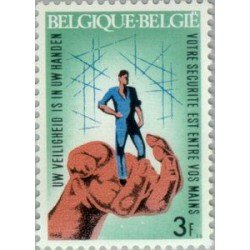 Bélgica - 1444 - 1968 Campaña contra los accidentes de trabajo Lujo Bélgica - 1444 - 1968 Campaña contra los accidentes de trabajo Lujo