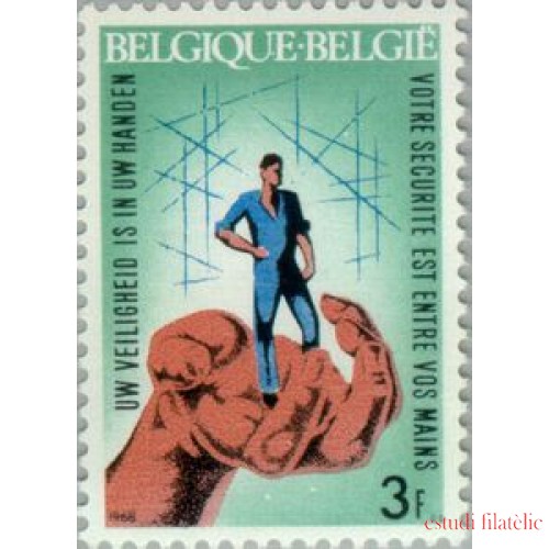 Bélgica - 1444 - 1968 Campaña contra los accidentes de trabajo Lujo