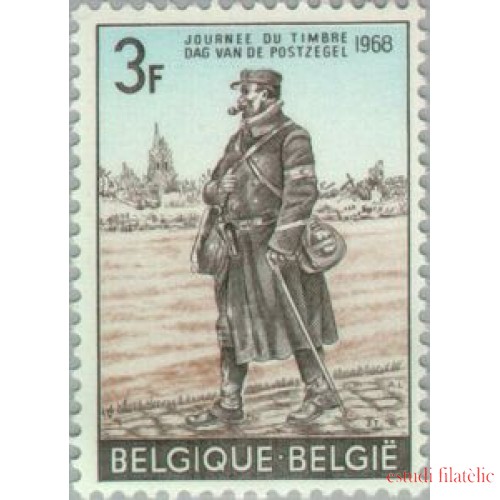 Bélgica - 1445 - 1968 Día del sello Cartero de la guerra Lujo
