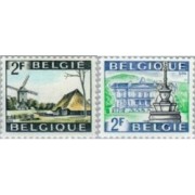 Bélgica - 1461/62 - 1968 Serie turística Lujo