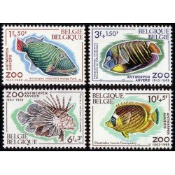 Bélgica - 1470/73 - 1968 125º Aniv. del zoo de Amberes Fauna Peces Lujo Bélgica - 1470/73 - 1968 125º Aniv. del zoo de Amberes Fauna Peces Lujo