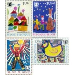 Bélgica - 1492/95 - 1969 Sorteo obras filantrópicas Dibujos de niños Lujo Bélgica - 1492/95 - 1969 Sorteo obras filantrópicas Dibujos de niños Lujo