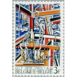 Bélgica - 1497 - 1969 50º Aniv. de la OIT Los constructores cuadro de F.Léger Lujo Bélgica - 1497 - 1969 50º Aniv. de la OIT Los constructores cuadro de F.Léger Lujo