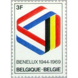 Bélgica - 1500 - 1969 25º Aniv. del Benelux Banderas Lujo Bélgica - 1500 - 1969 25º Aniv. del Benelux Banderas Lujo