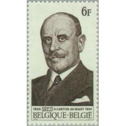 Bélgica - 1512 - 1969 Cent. del político Henry Carton de Wiart Lujo Bélgica - 1512 - 1969 Cent. del político Henry Carton de Wiart Lujo