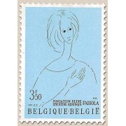 Bélgica - 1546 - 1970 Fundación reina Fabiola Dibujo de mujer Lujo
