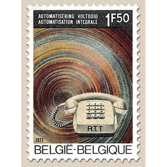 Bélgica - 1567 - 1971 Automatizacón de la red telefónica en Bélgica Teléfono Lujo Bélgica - 1567 - 1971 Automatizacón de la red telefónica en Bélgica Teléfono Lujo