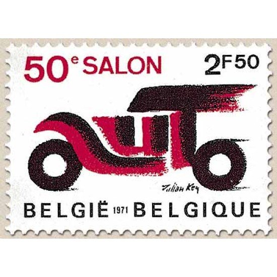 Bélgica - 1568 - 1971 50º Salón del automóvil Lujo Bélgica - 1568 - 1971 50º Salón del automóvil Lujo