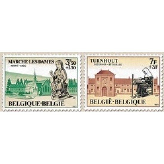 Bélgica - 1571/72 - 1971 Sorteo obras filantrópicas Vistas Lujo Bélgica - 1571/72 - 1971 Sorteo obras filantrópicas Vistas Lujo