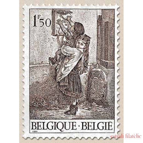 Bélgica - 1573 - 1971 Filatelia de la juventud Buzón y niños Lujo
