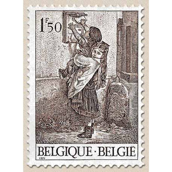 Bélgica - 1573 - 1971 Filatelia de la juventud Buzón y niños Lujo Bélgica - 1573 - 1971 Filatelia de la juventud Buzón y niños Lujo