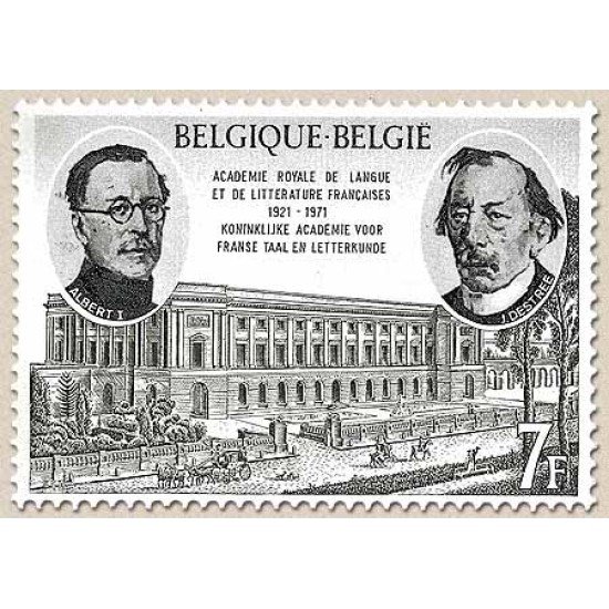 Bélgica - 1576 - 1971 50º Aniv. de la real academia de lengua y literatura francesas Fachada Lujo Bélgica - 1576 - 1971 50º Aniv. de la real academia de lengua y literatura francesas Fachada Lujo