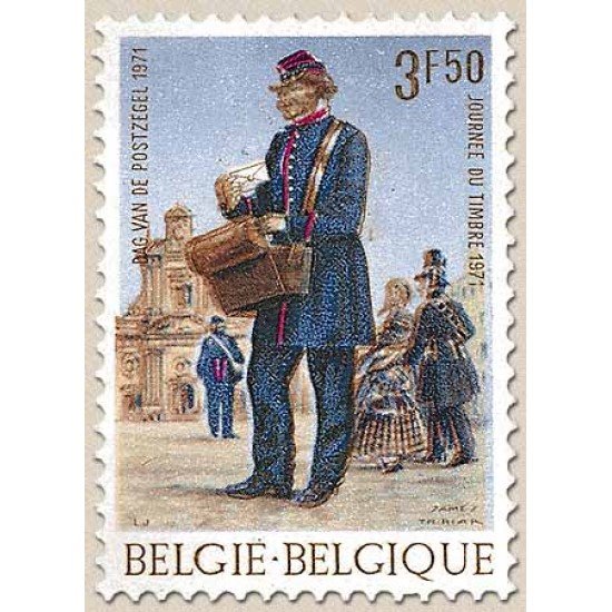 Bélgica - 1577 - 1971 Día del sello Cartero Lujo Bélgica - 1577 - 1971 Día del sello Cartero Lujo