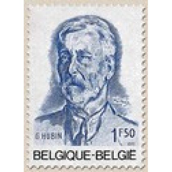 Bélgica - 1591 - 1971 Efigie de Georges Hubin, ministro Lujo Bélgica - 1591 - 1971 Efigie de Georges Hubin, ministro Lujo