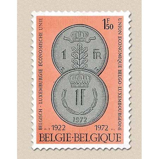 Bélgica - 1616 - 1971 50º Aniv. Unión económica belga-luxemburguesa Monedas Lujo Bélgica - 1616 - 1971 50º Aniv. Unión económica belga-luxemburguesa Monedas Lujo