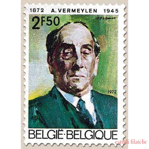 Bélgica - 1620 - 1972 Cent. de Auguste Vermeylen Retrato Lujo