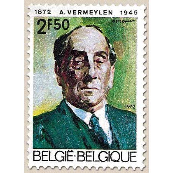 Bélgica - 1620 - 1972 Cent. de Auguste Vermeylen Retrato Lujo Bélgica - 1620 - 1972 Cent. de Auguste Vermeylen Retrato Lujo