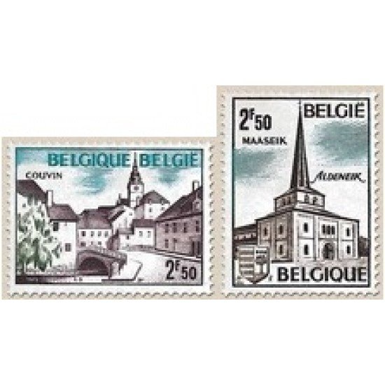 Bélgica - 1636/37 - 1972 Serie turística Lujo Bélgica - 1636/37 - 1972 Serie turística Lujo