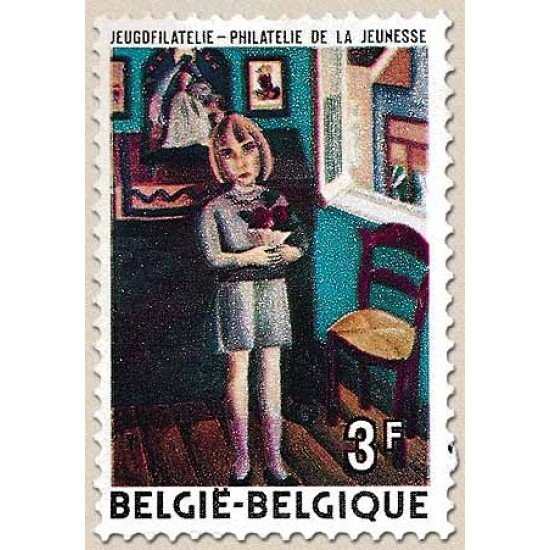 Bélgica - 1638 - 1972 Filatelia de la juventud Cuadro de G. de Smet Lujo Bélgica - 1638 - 1972 Filatelia de la juventud Cuadro de G. de Smet Lujo
