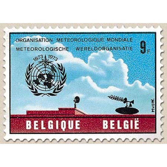 Bélgica - 1651 - 1973 Cent. Organización Meteorológica Mundial Lujo Bélgica - 1651 - 1973 Cent. Organización Meteorológica Mundial Lujo