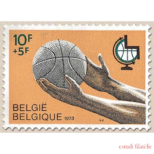 Bélgica - 1656 - E - 1973 1er Campeonato de baloncesto para discapacitados Lujo