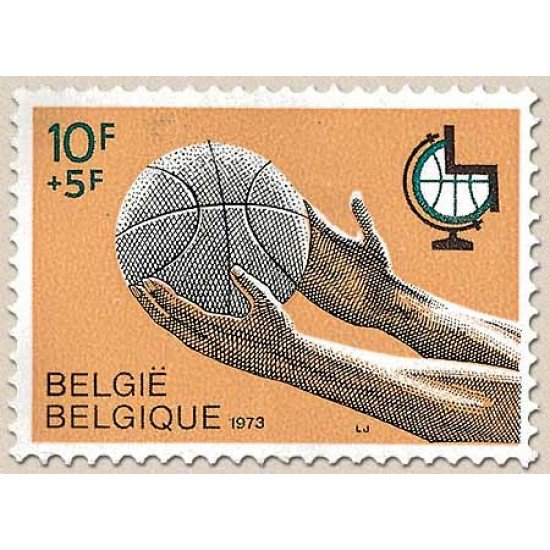 Bélgica - 1656 - E - 1973 1er Campeonato de baloncesto para discapacitados Lujo Bélgica - 1656 - E - 1973 1er Campeonato de baloncesto para discapacitados Lujo