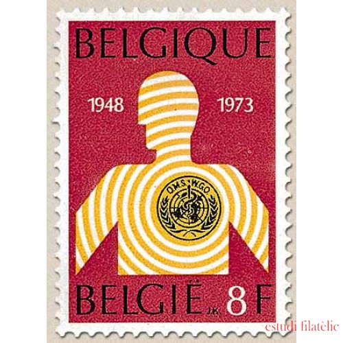 Bélgica - 1657 - 1973 25º Aniv. de la OMS Lujo