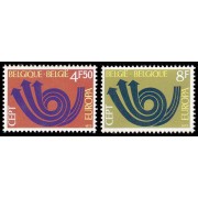 Bélgica - 1661/62 - 1973 Europa Corazón postal Lujo