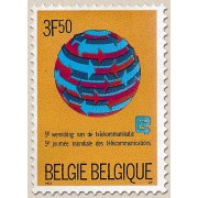 Bélgica - 1665 - 1973 5ª Jornada mundial de Telecomunicaciones Lujo